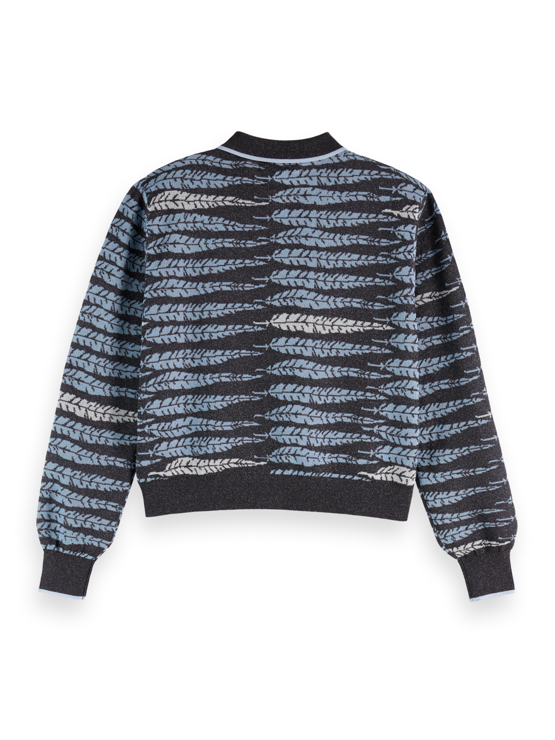 Scotch & Soda LUREX JACQUARD CARDIGAN
