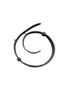 Hanwen Studio Leah Pockets Saddle Purse in Black