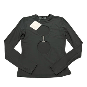 SID NEIGUM DOUBLE CIRCLE CUTOUT TOP