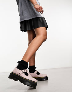 DR. MARTENS Pisa Leather Platform Mary Jane Shoes