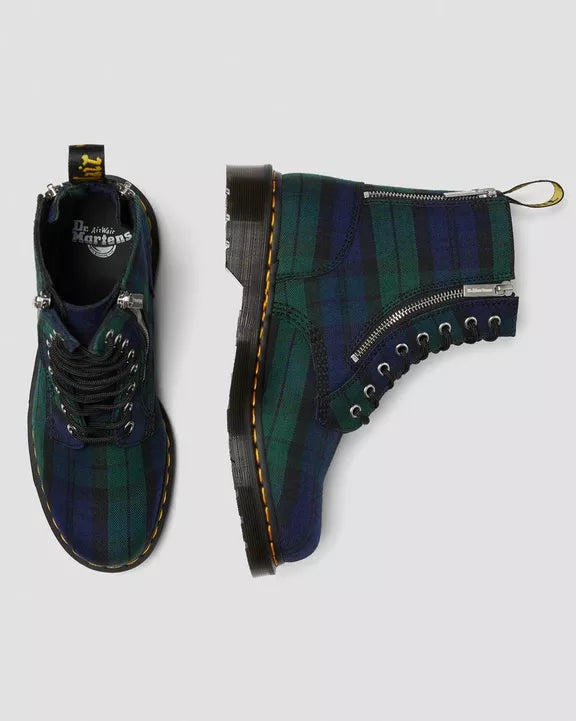 Dr. Martens 1460 Zip Tartan Lace Up Boots