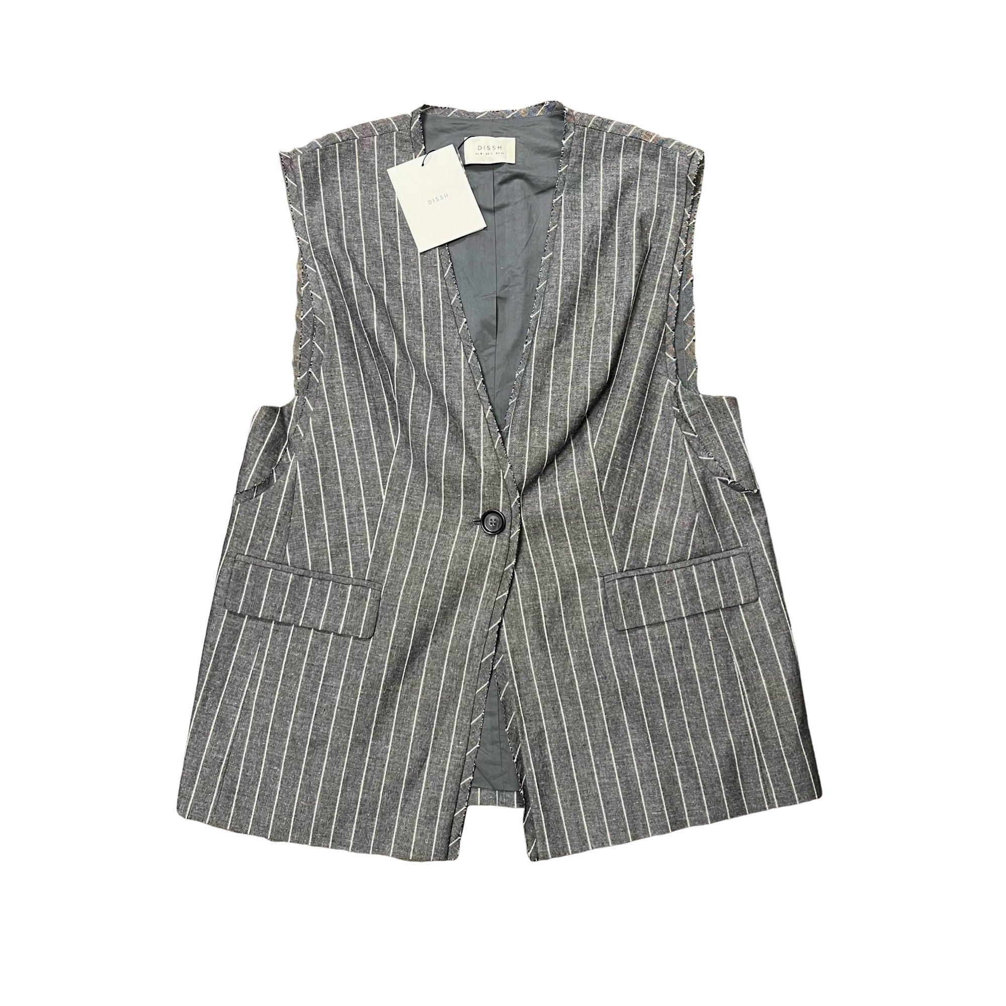 DISSH Ollie Slate Stripe Oversized Women’s Vest
