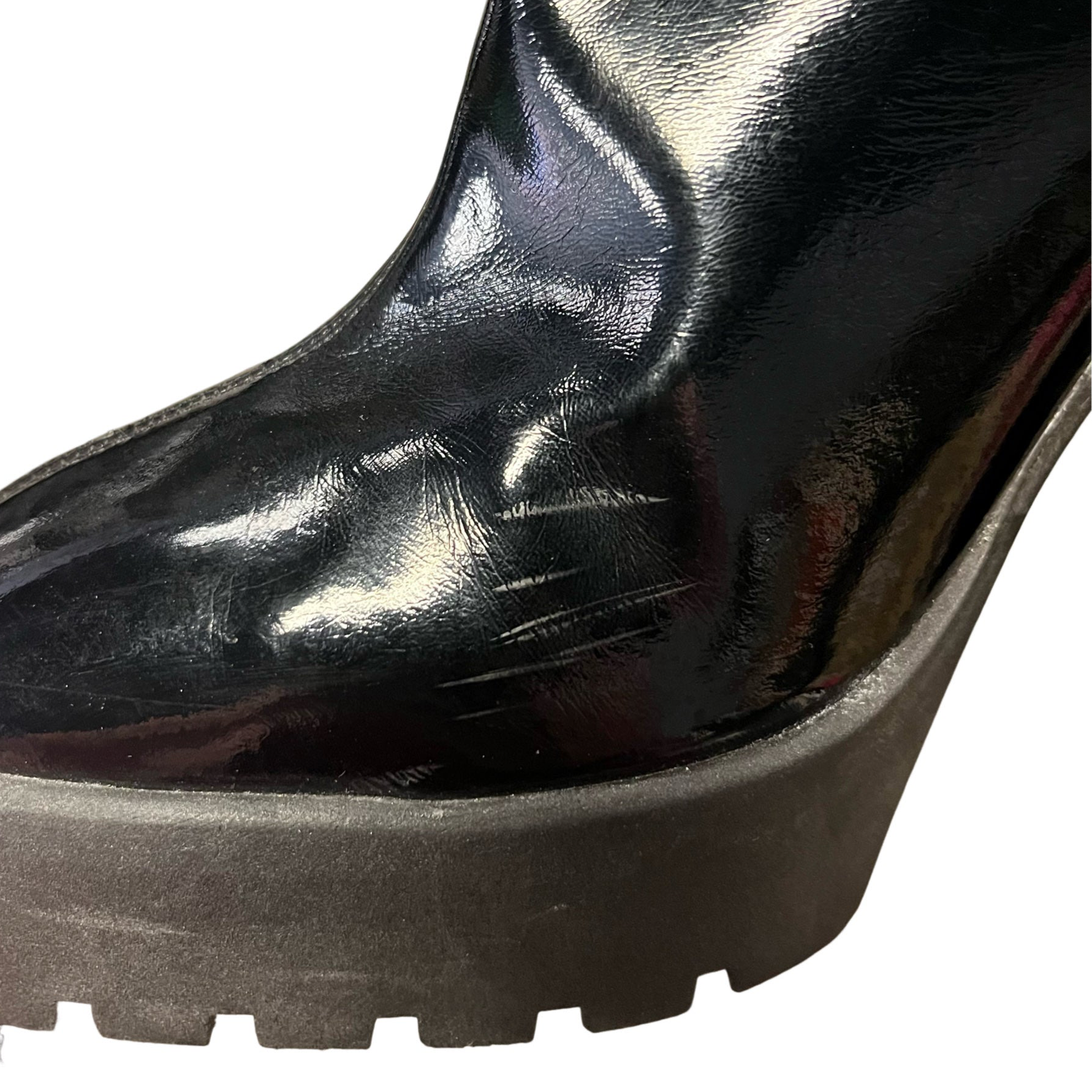 SCHUTZ Darlyn Patent Leather Over the Knee Boots