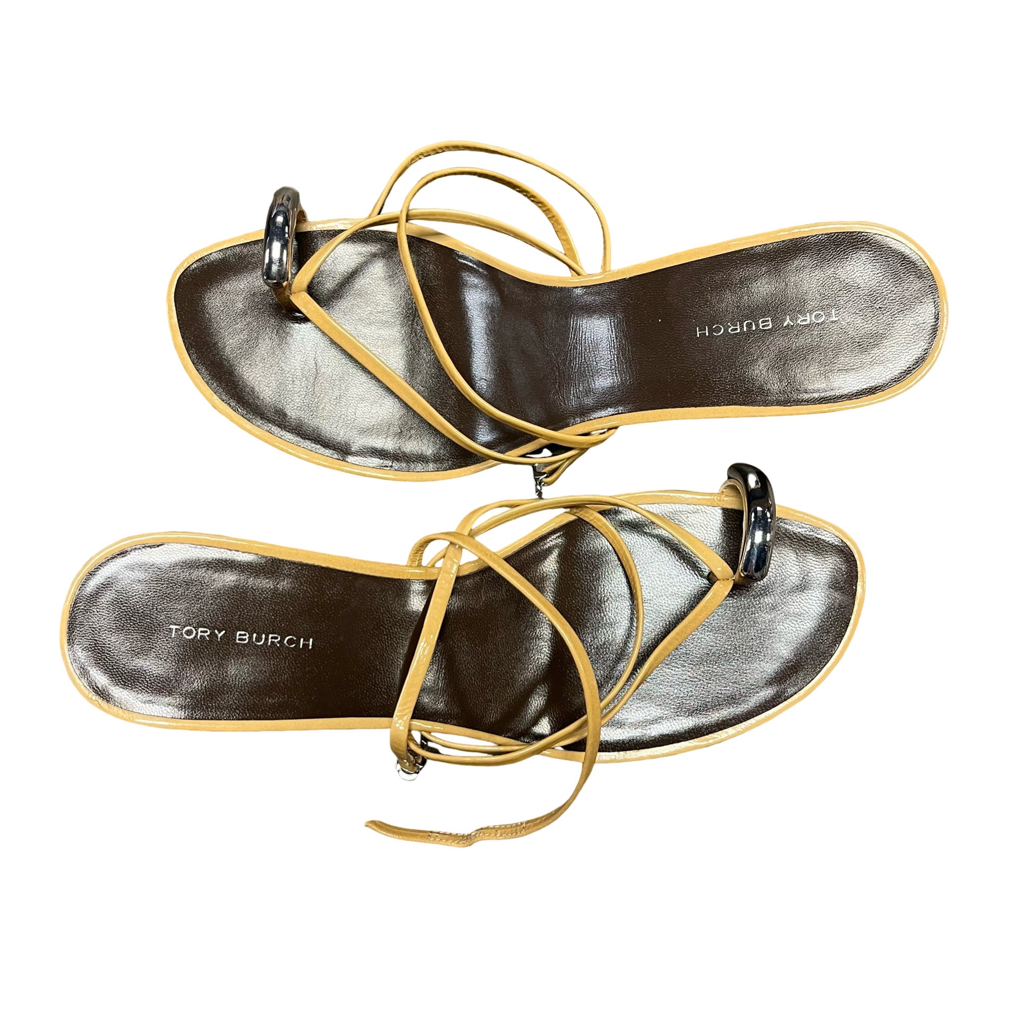 Tory Burch Yellow Strappy Sandals
