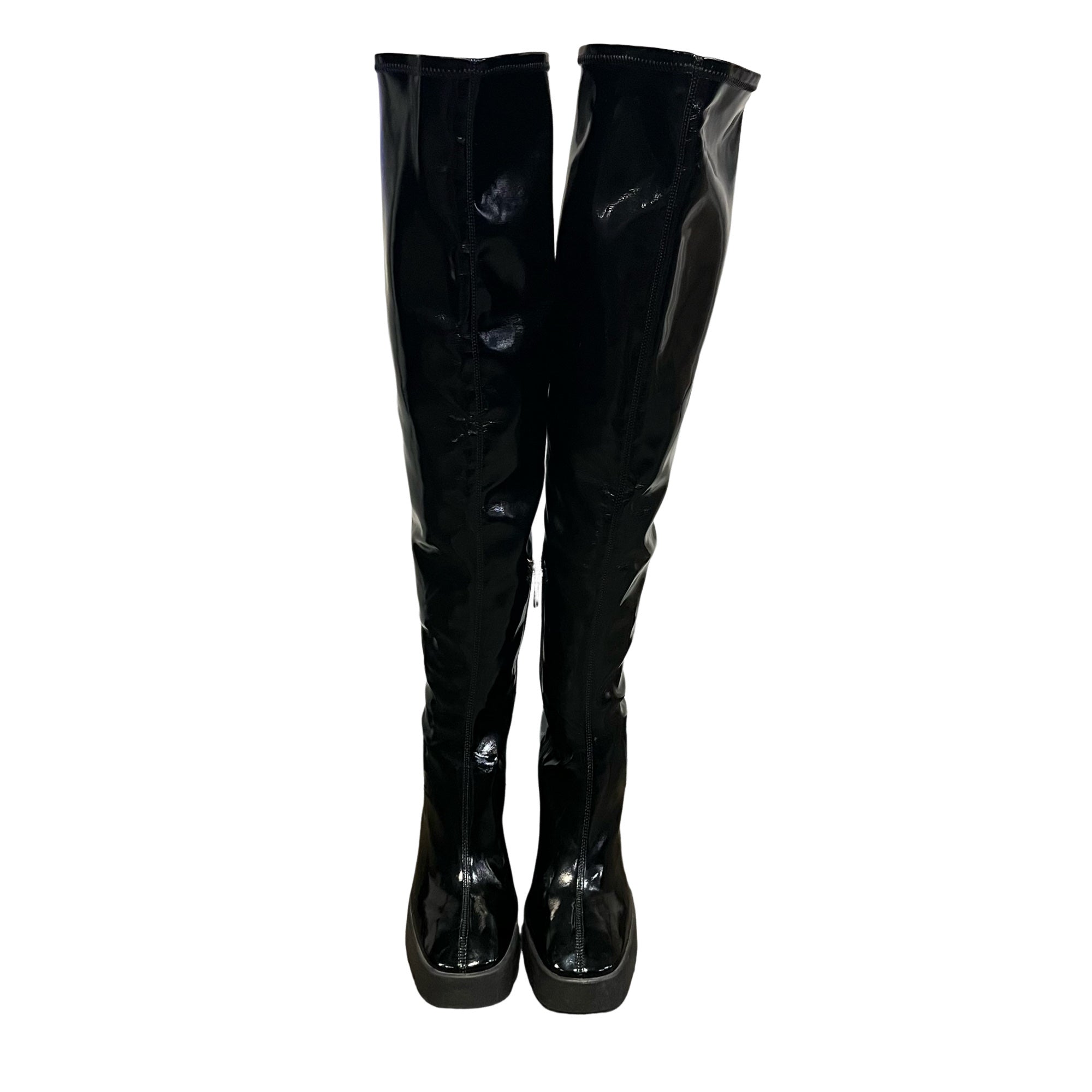 SCHUTZ Darlyn Patent Leather Over the Knee Boots
