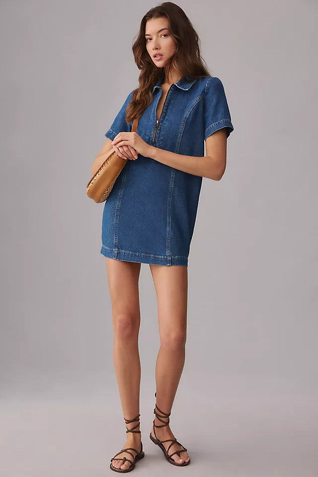 Reformation Loeb Denim Dress