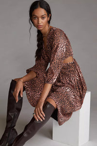 Ranna Gill Cheetah Print Dress