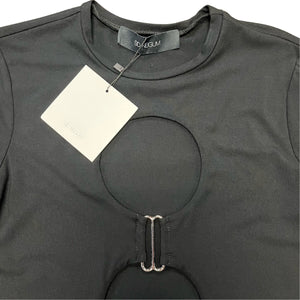 SID NEIGUM DOUBLE CIRCLE CUTOUT TOP