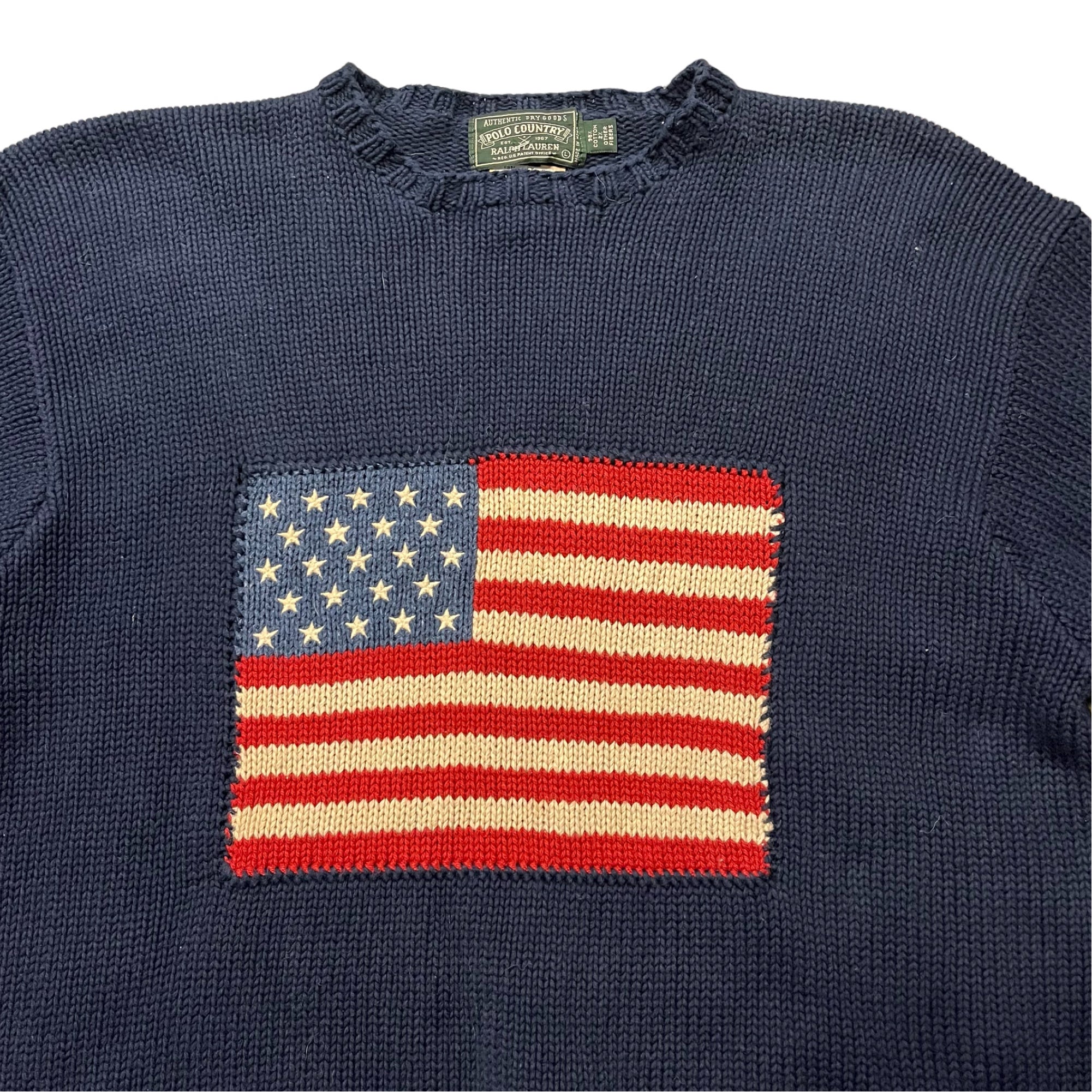 Iconic Ralph Lauren American Flag Vintage Sweater