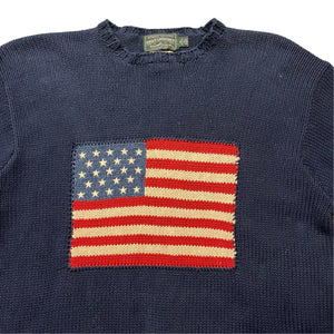 Iconic Ralph Lauren American Flag Vintage Sweater