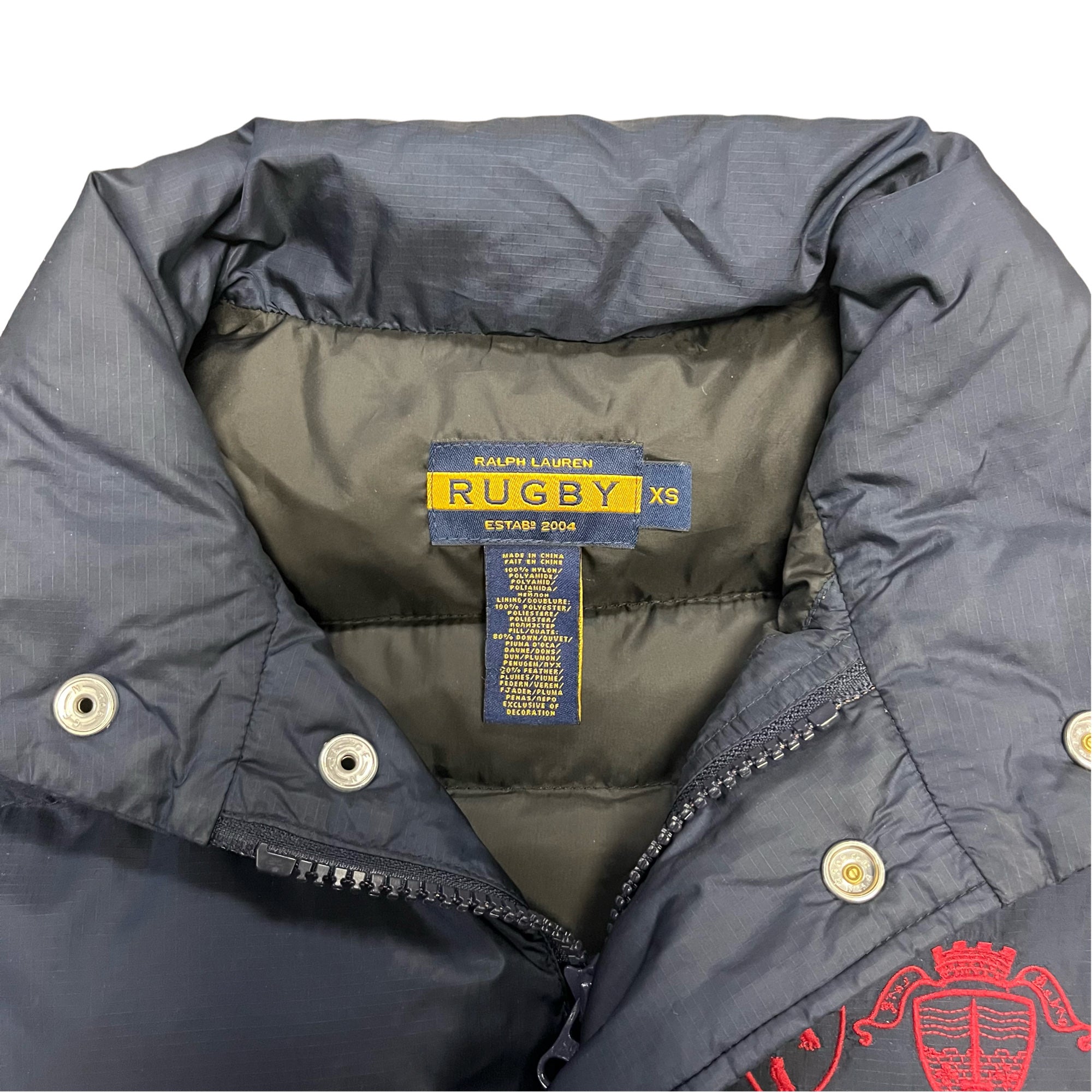 RETRO Ralph Lauren Rugby Down Puffer Patch Jacket