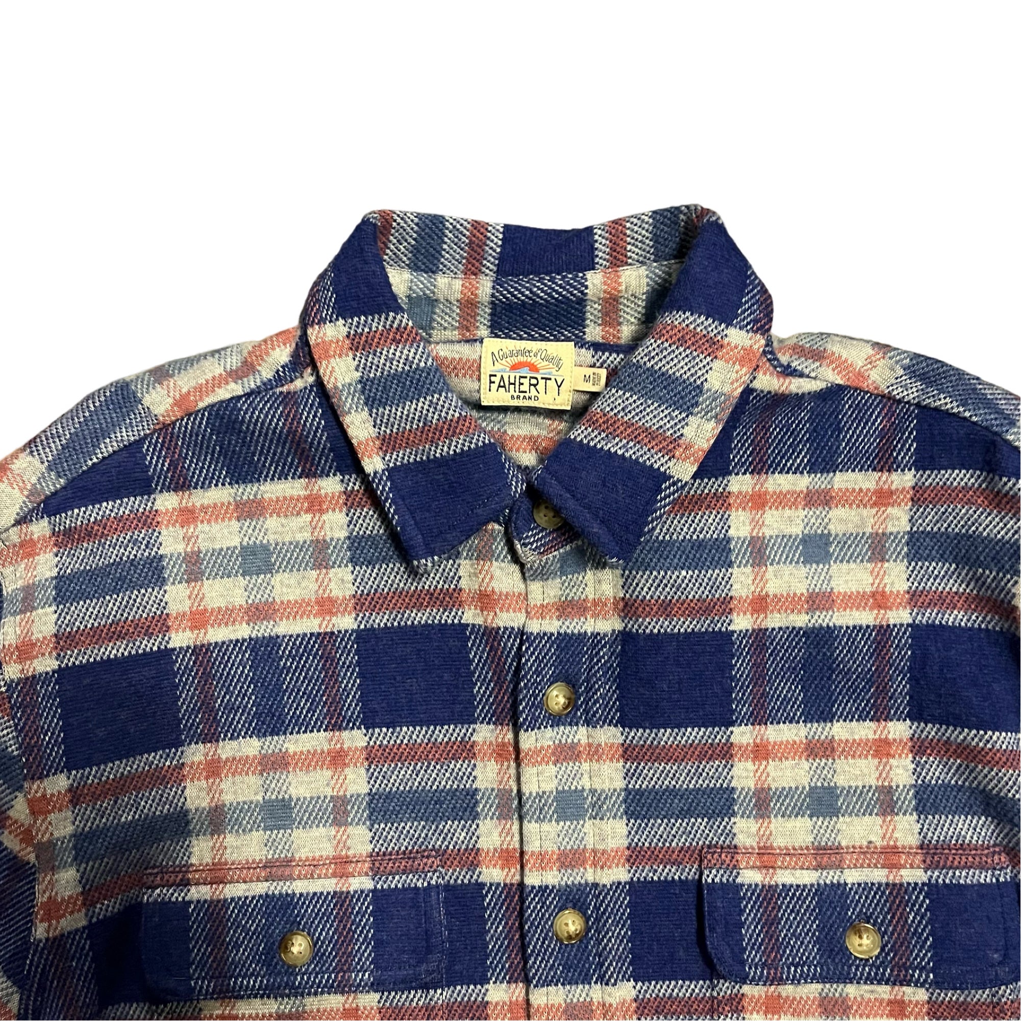 Faherty Legend™ Sweater Shirt - Navy Skyline Plaid