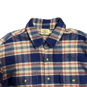 Faherty Legend™ Sweater Shirt - Navy Skyline Plaid