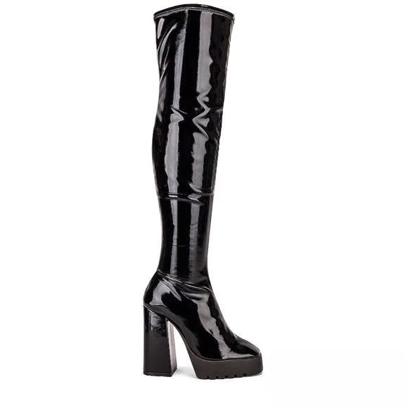 SCHUTZ Darlyn Patent Leather Over the Knee Boots