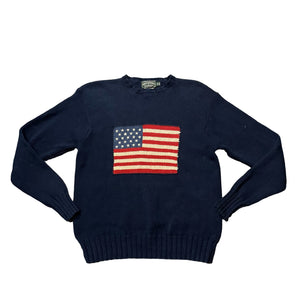 Iconic Ralph Lauren American Flag Vintage Sweater