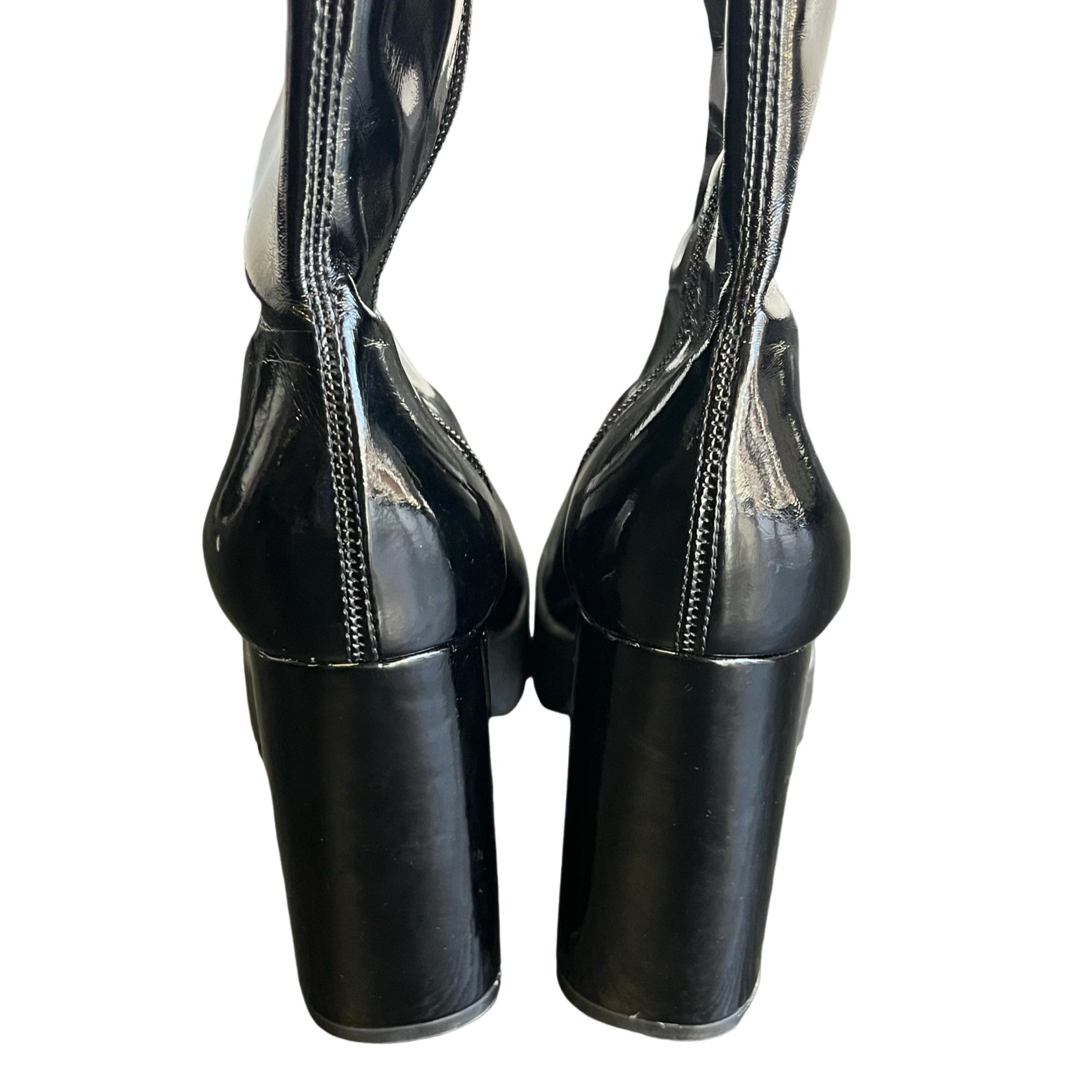 SCHUTZ Darlyn Patent Leather Over the Knee Boots