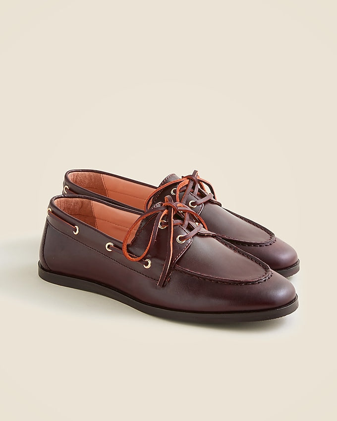 J.Crew Boat Shoes in Leather