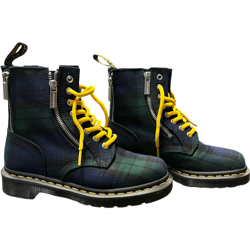 Dr. Martens 1460 Zip Tartan Lace Up Boots