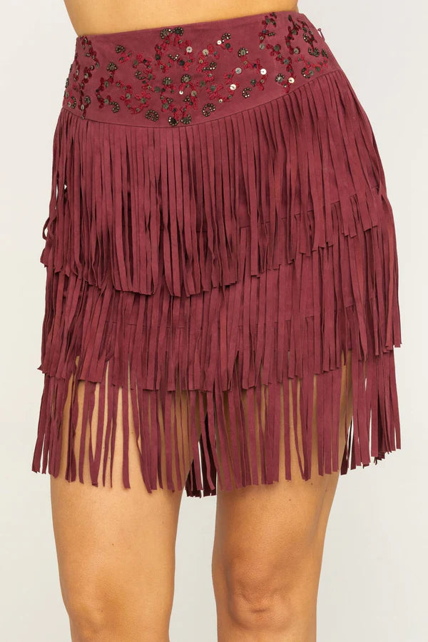 Idyllwind Sway Away Fringe Skirt