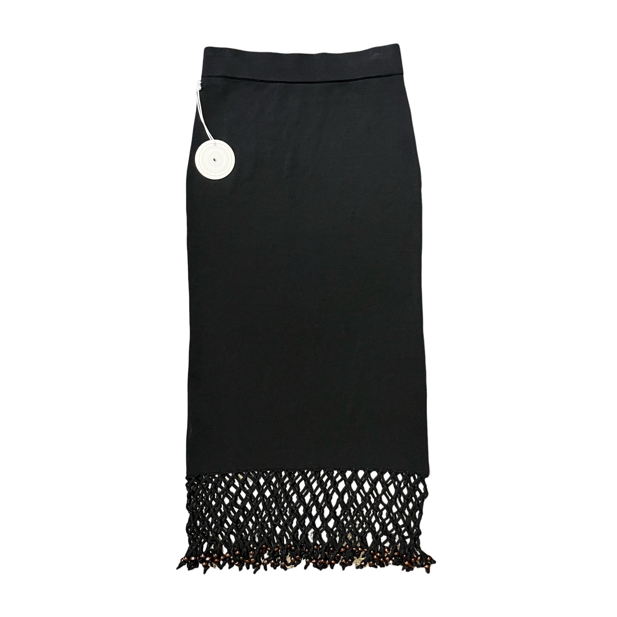 STAUD Zumla Knotted Midi Skirt