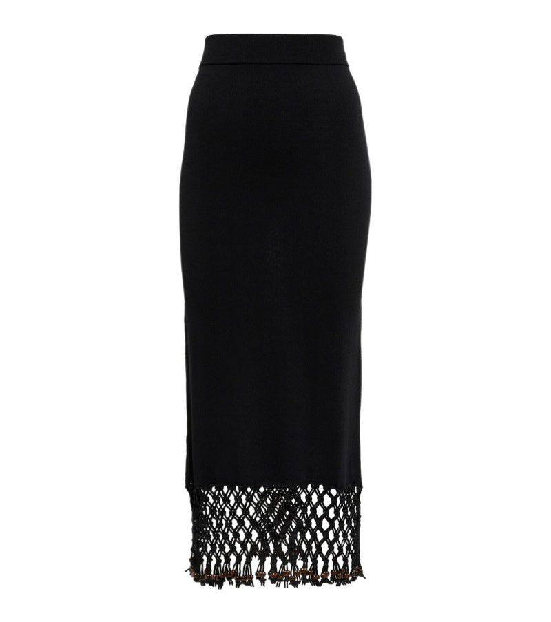 STAUD Zumla Knotted Midi Skirt