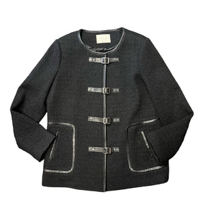 By Malina Malia Boucle Wool Blend Jacket