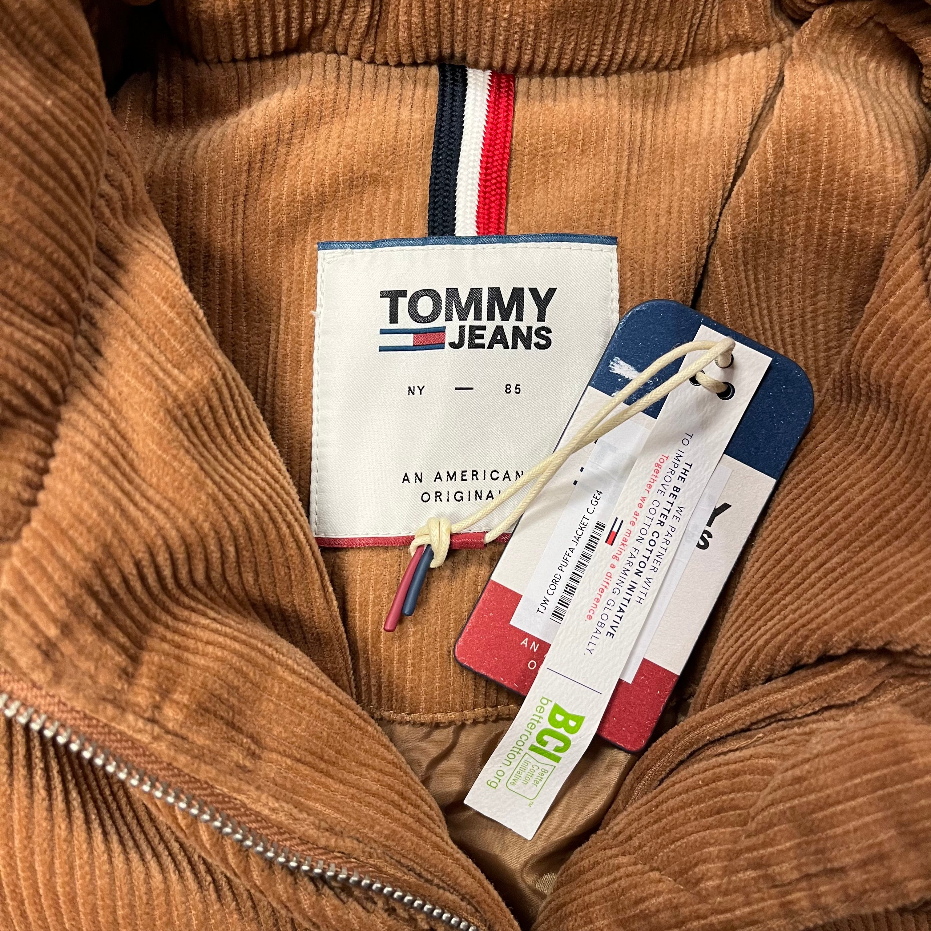 Tommy Hilfiger Brown Corduroy Puffer Jacket