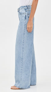 Aligne Loose Wide Jeans in Powder Blue