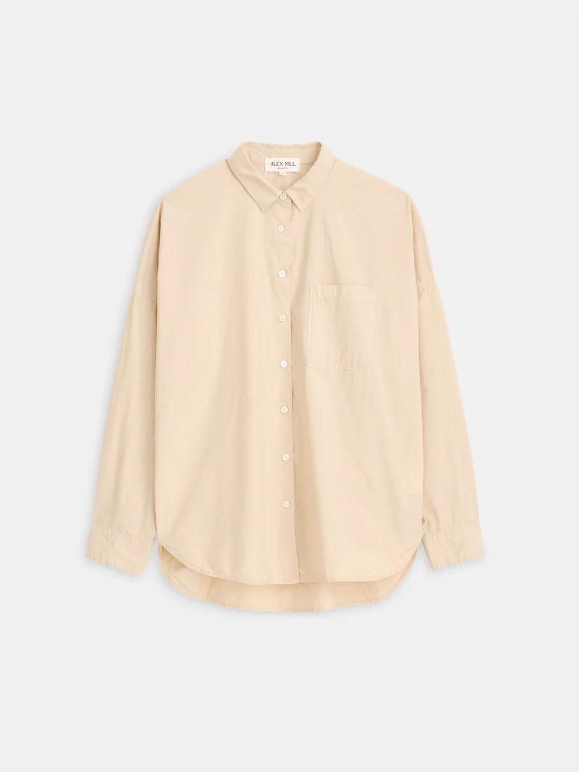 Alex Mill Jo Shirt Almond milk in Poplin