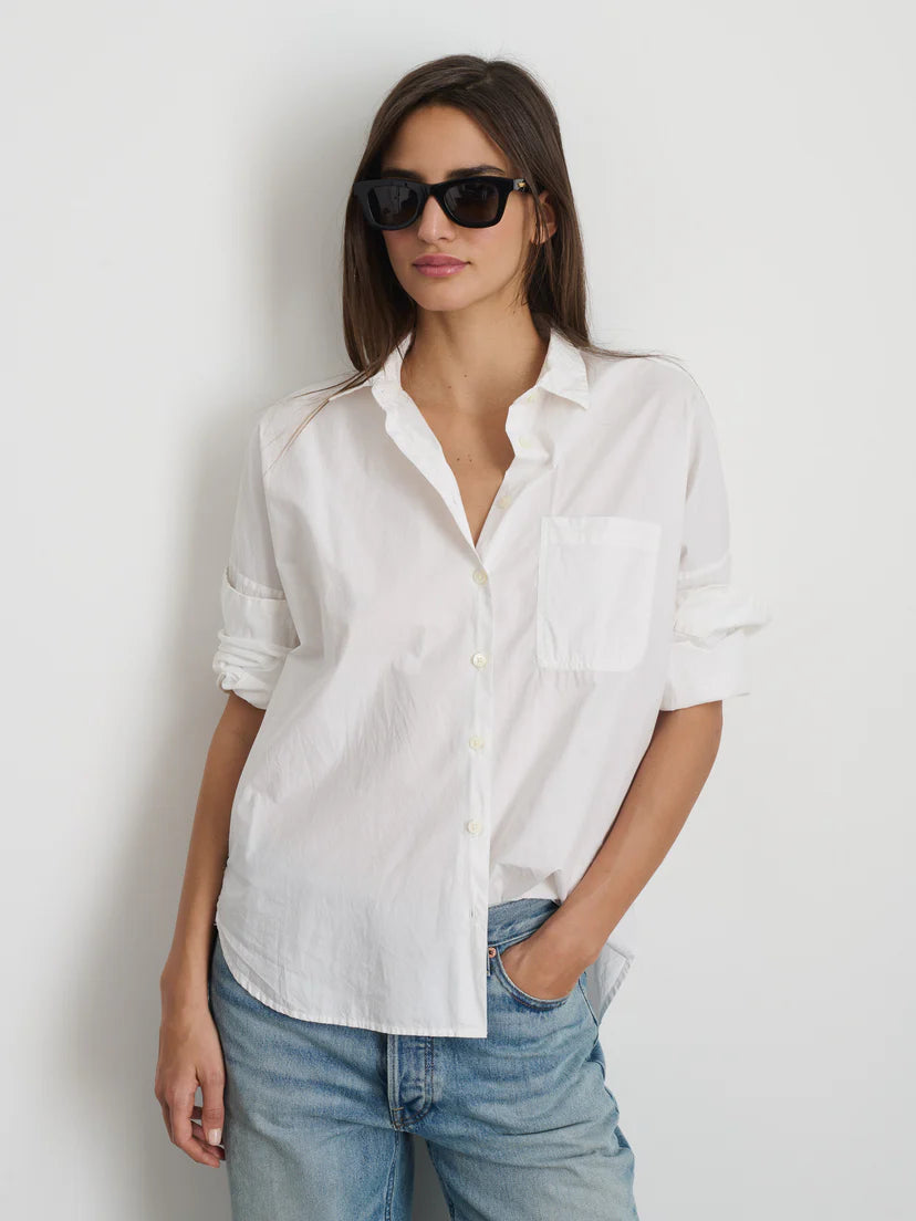 Alex Mill X Splits59 Jo Shirt in White Paper Poplin