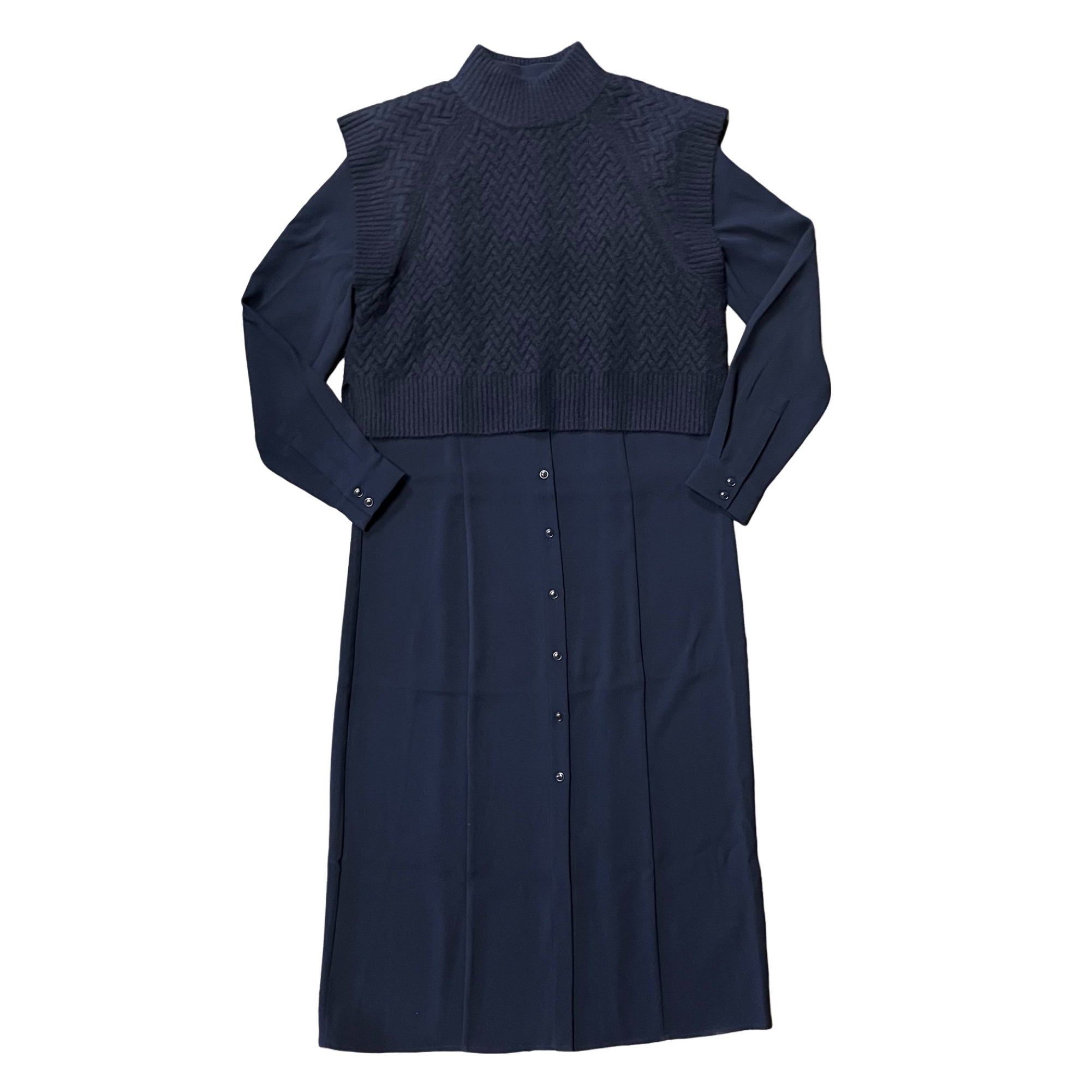 Ted Baker Elsiiey Layered Look Long Sleeve Shirtdress