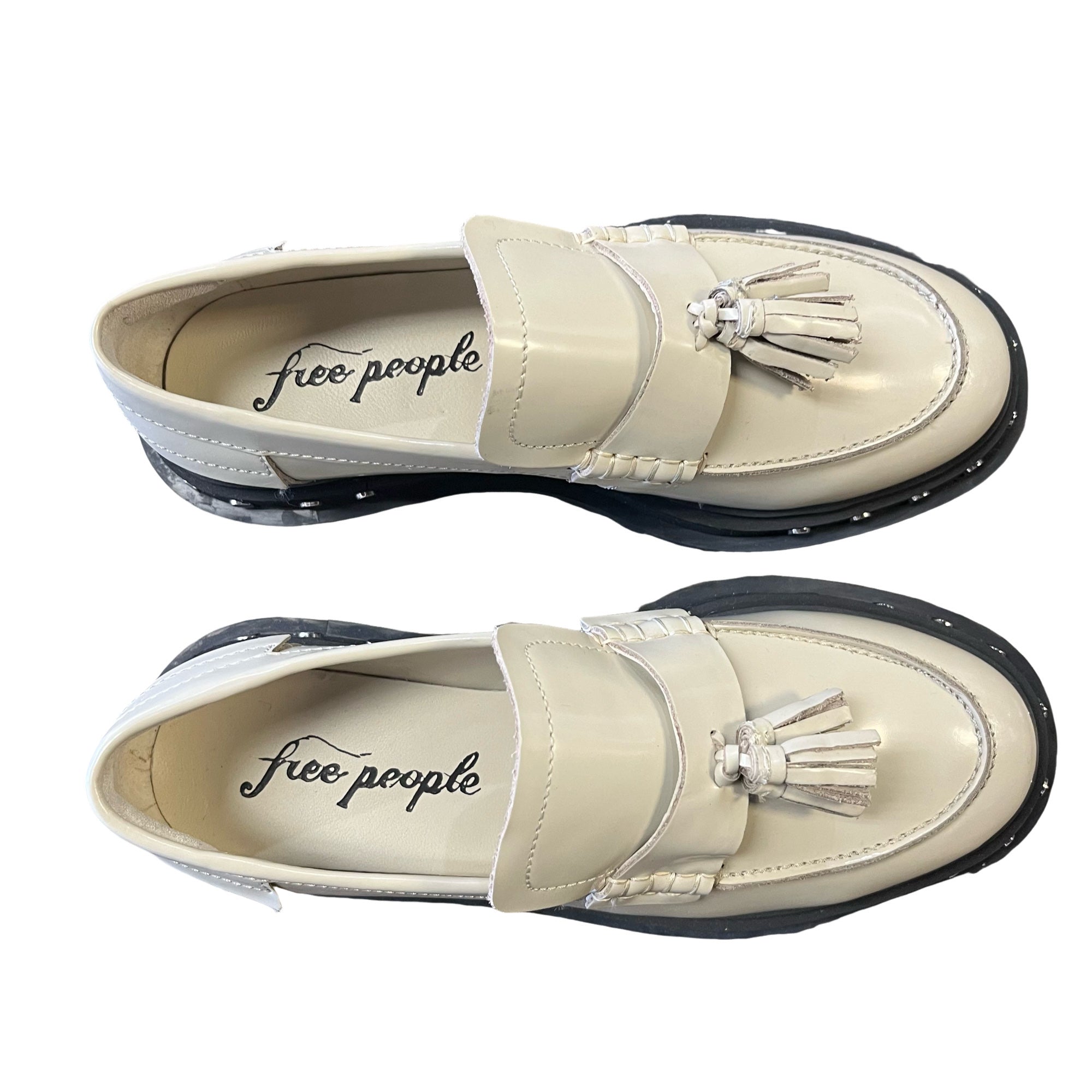 Free People Teagan Tassel Loafer in Ivory