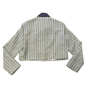 Maje Contrasting-Collar Tweed Jacket