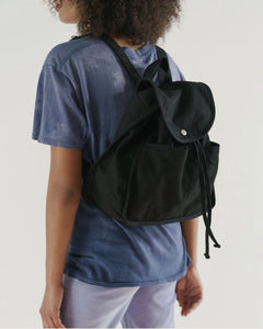 baggu leather backpack black black Baggu Drawstring Backpack – TatteredTrading